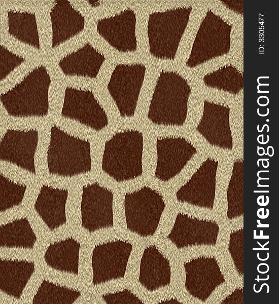 Giraffe medium spots short fur