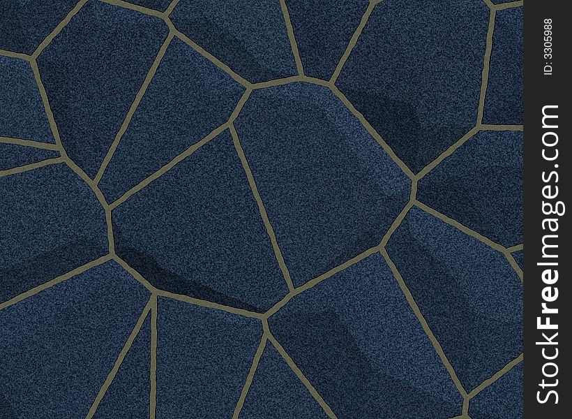 Stone wall construction pattern blue. Stone wall construction pattern blue