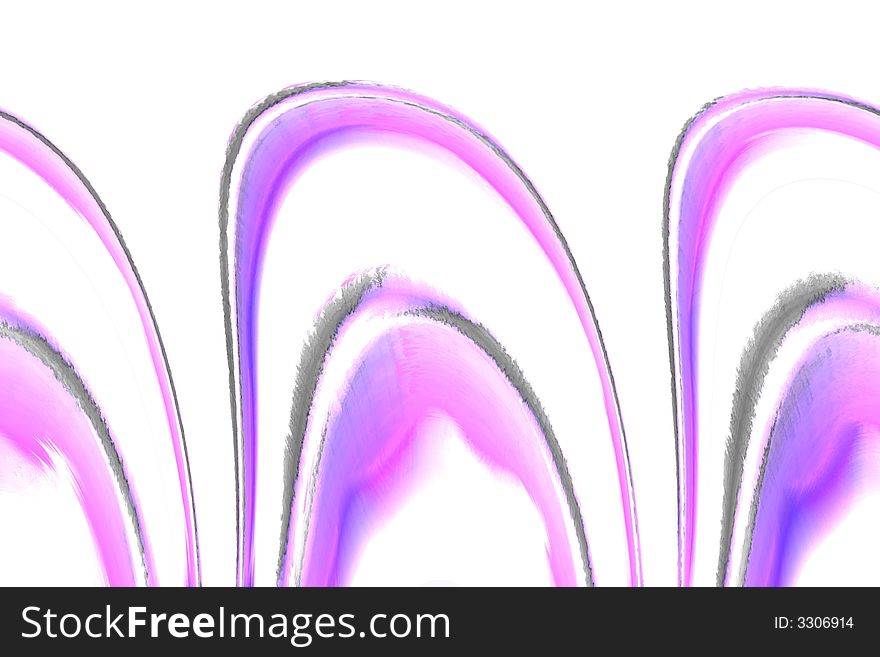 Computer generated abstract background with purple waves