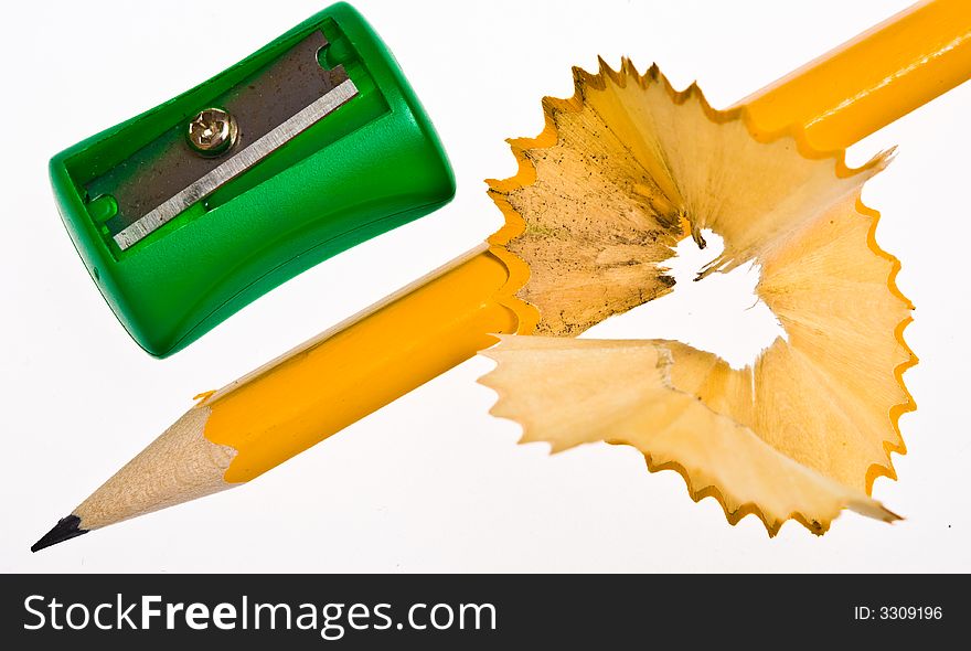 Thick colored pencils against a white background color