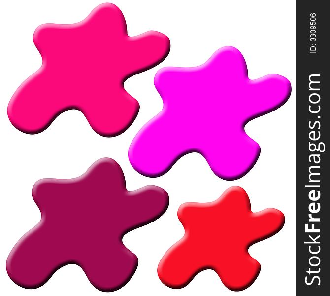 Colored splotches - useful for print and web, for filling with text etc.