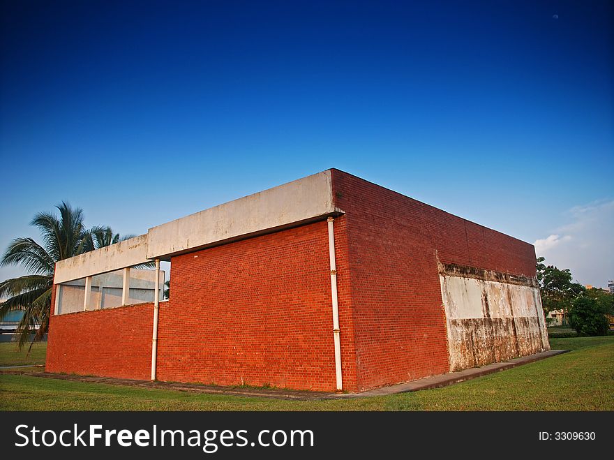 Red brick building in the cities