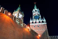 The Spasskaya Tower Of Moscow Kremlin At Night Stock Images The Spasskaya Tower Of Moscow Kremlin At Night Stock Images