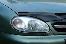 Fragment Of A Car. The Right Front Headlight Stock Photography Fragment Of A Car. The Right Front Headlight Stock Photography