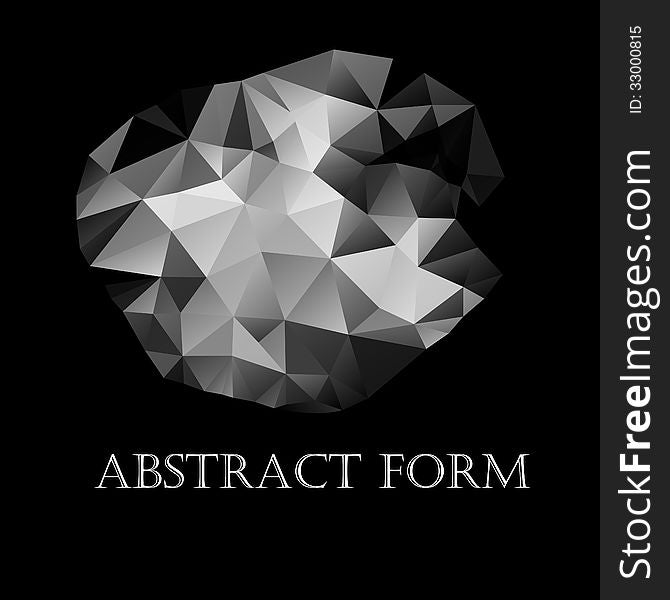 Modern design abstract element for corporate identity on a black background. Modern design abstract element for corporate identity on a black background