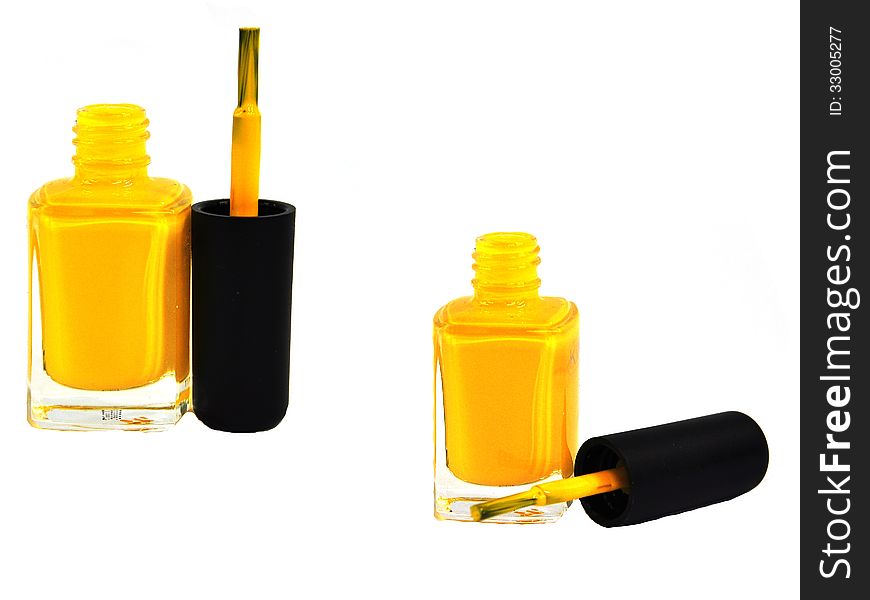 Yellow color of nail polish