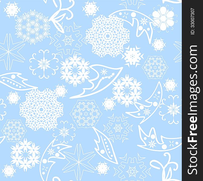 Christmas pattern seamless snowflake ornament, holidays image