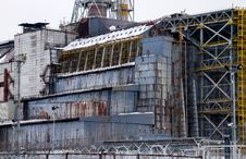Chernobyl Reactor 4 Sarcophagus Detail Stock Photos Chernobyl Reactor 4 Sarcophagus Detail Stock Photos