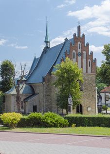Old Church In Cchow, Poland Royalty Free Stock Image Old Church In Cchow, Poland Royalty Free Stock Image