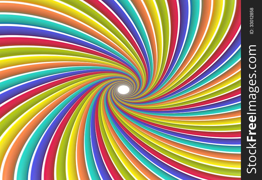 Swirl Of Colored Lines