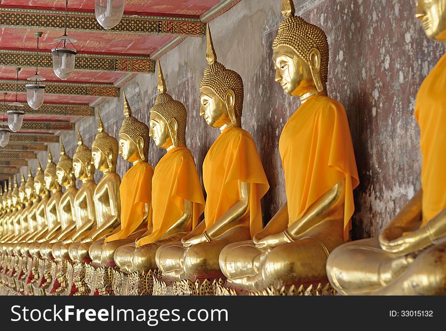 Golden Buddha Image in thailand