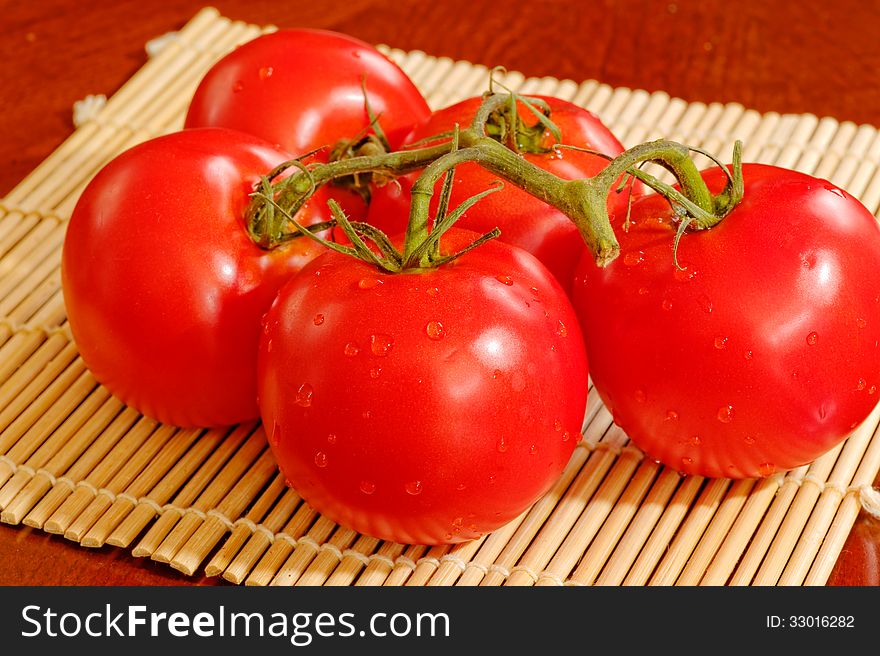 Close up of fresh tomatoes