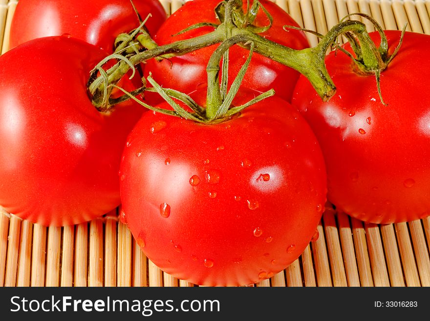 Close up of fresh tomatoes