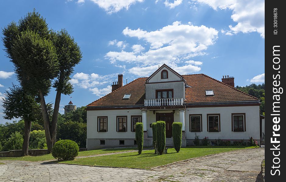 Little Manor House somewhere in Poland . In the small town.