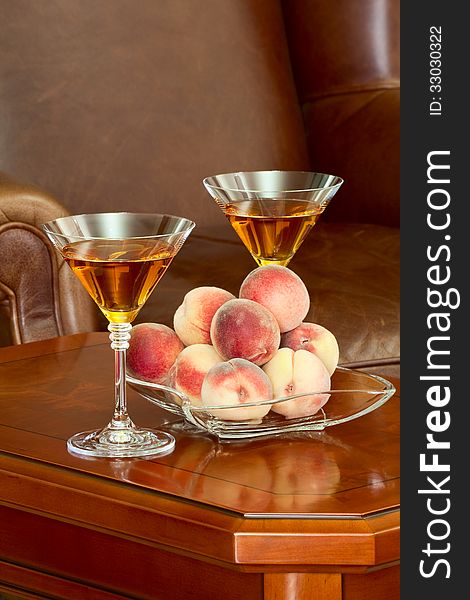 Coffee Table Peaches And Wine