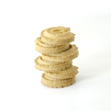 Cookies Isolated On White Royalty Free Stock Image