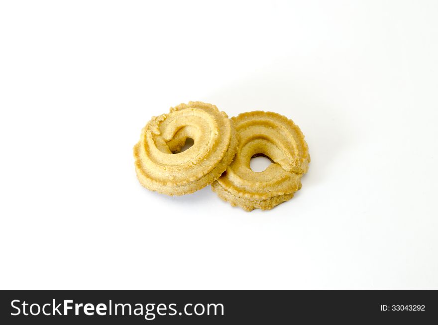 Cookies isolated on white background