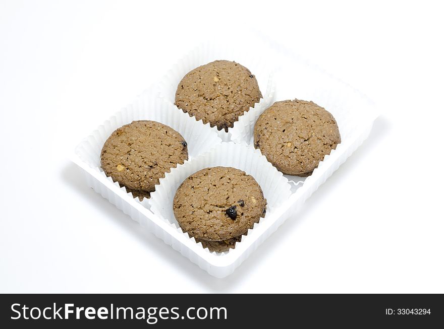 Cookies isolated on white background