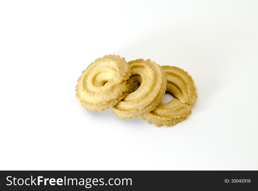 Cookies isolated on white background