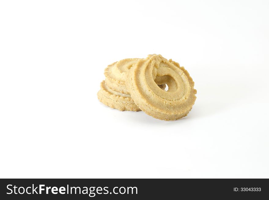 Cookies isolated on white background