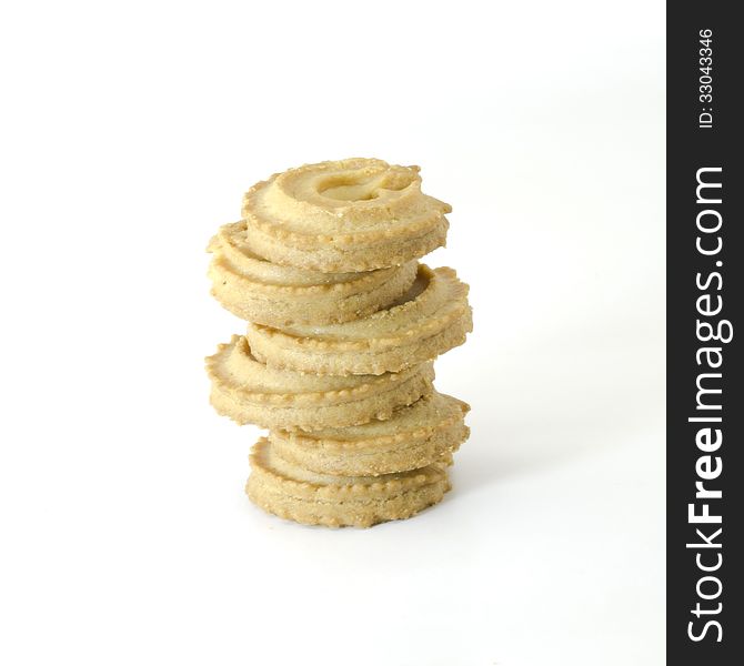 Cookies isolated on white background