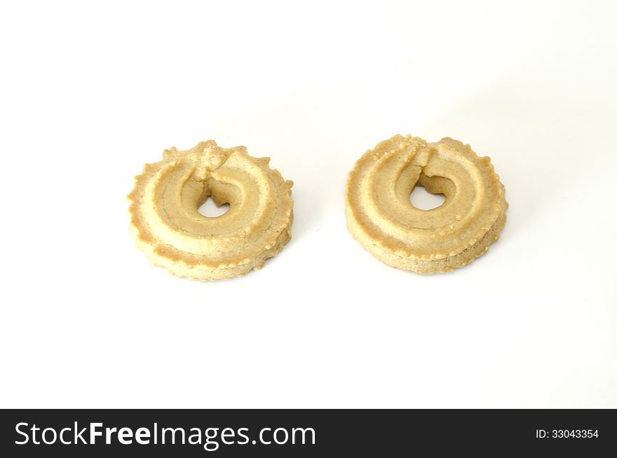 Cookies isolated on white background