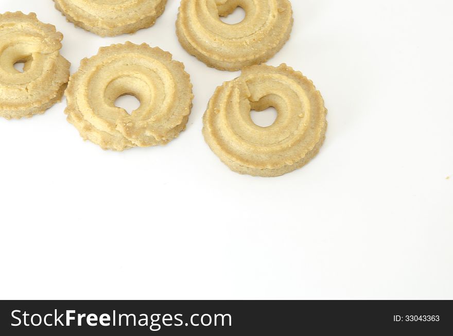 Cookies isolated on white background