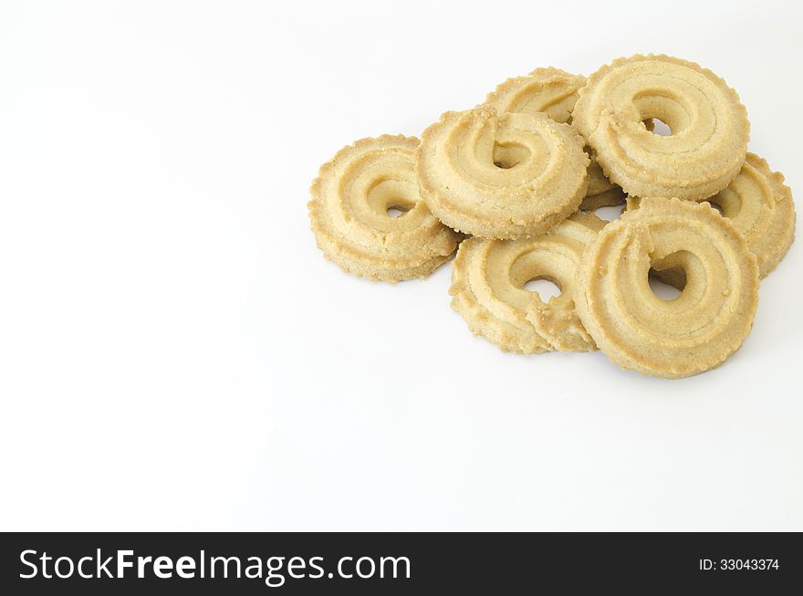 Cookies isolated on white background