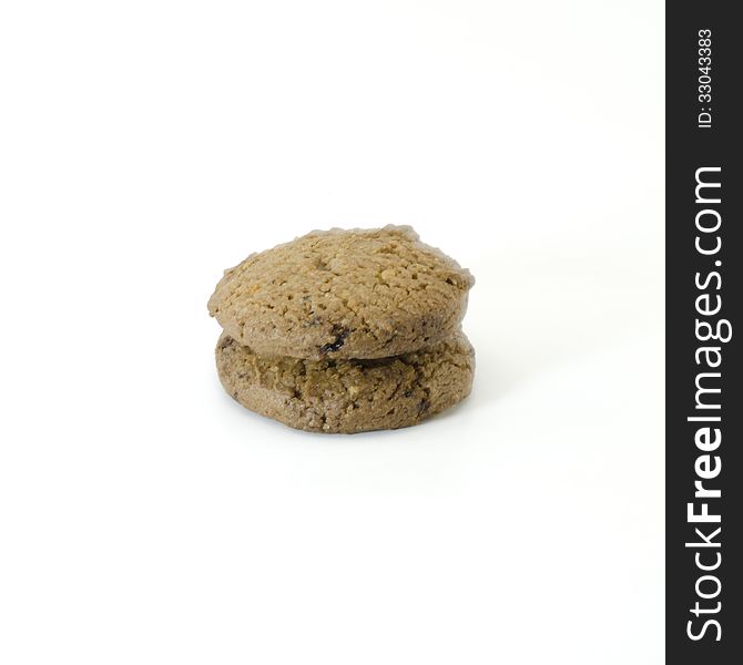 Cookies isolated on white background