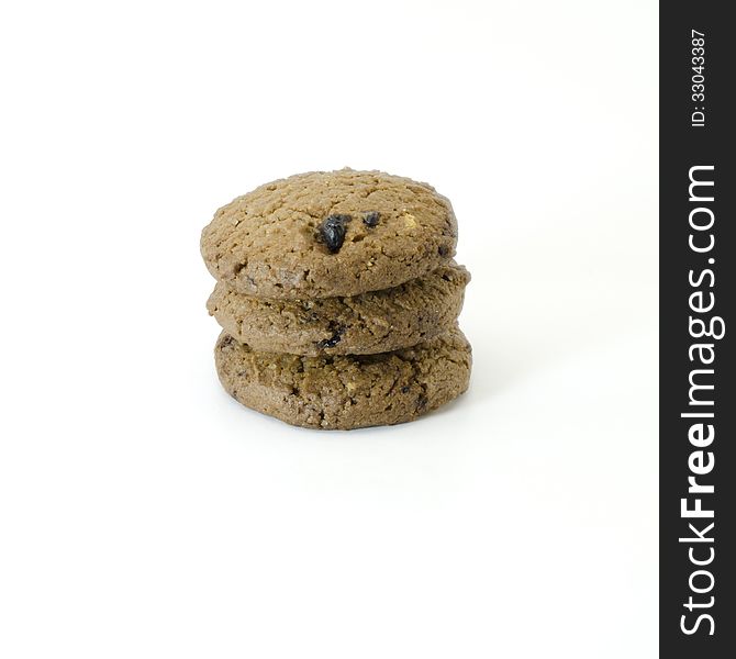 Cookies isolated on white background