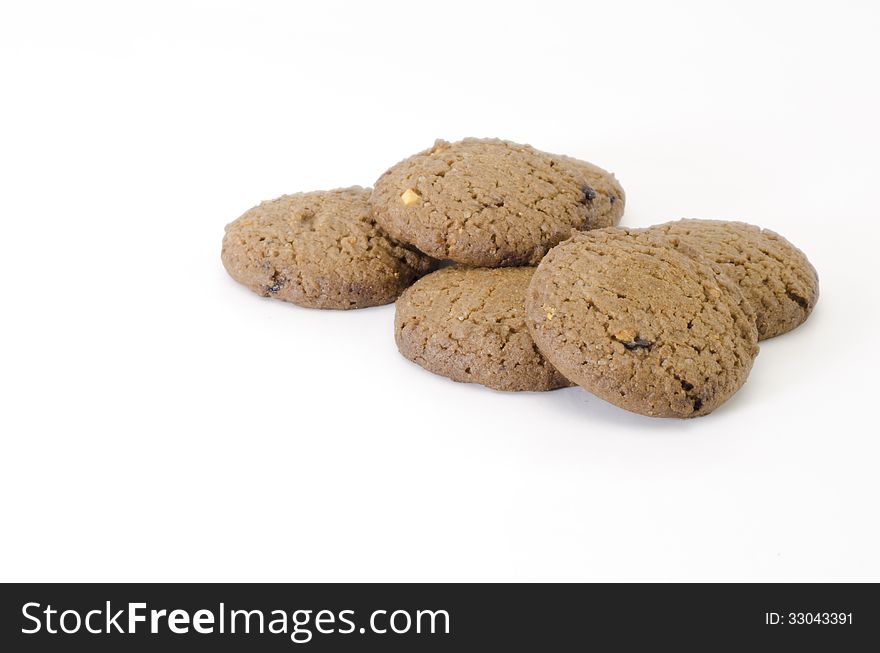 Cookies isolated on white background