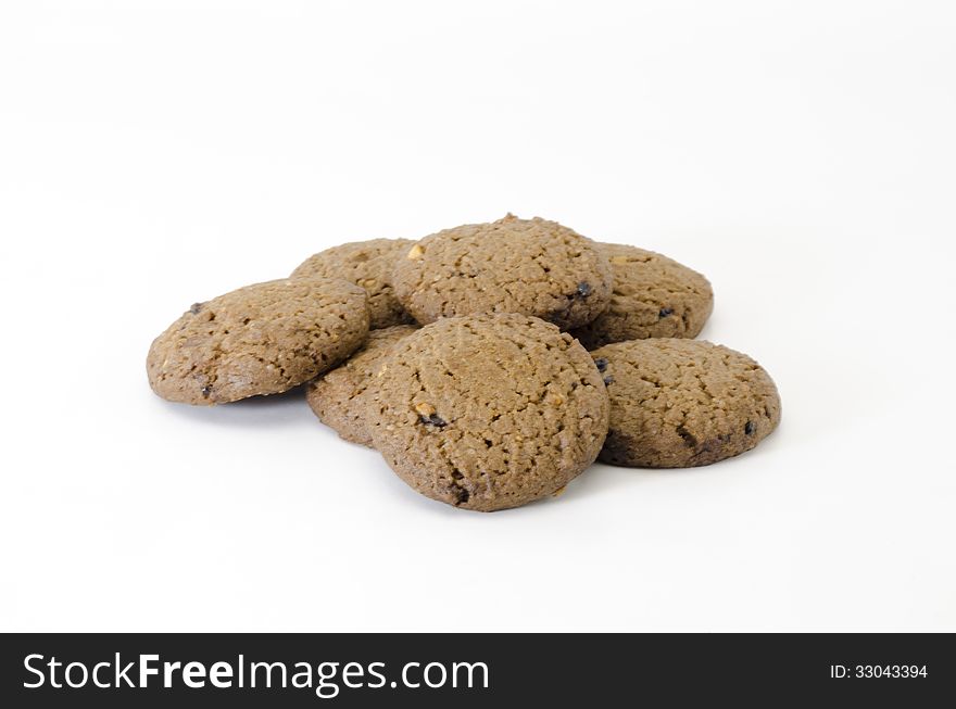 Cookies isolated on white background