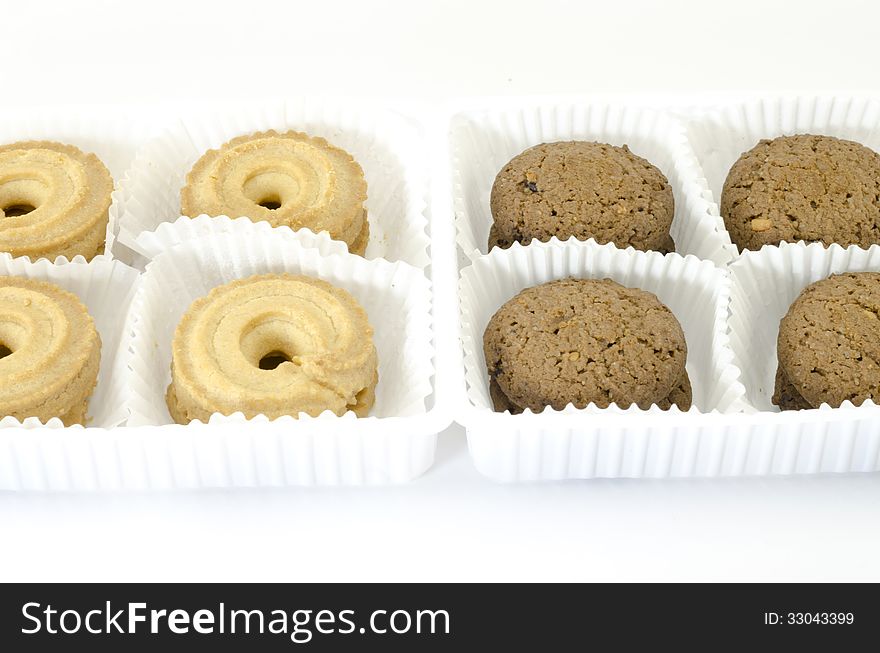 Cookies isolated on white background