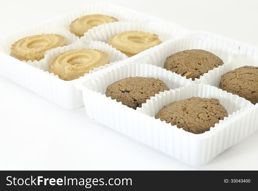 Cookies isolated on white background