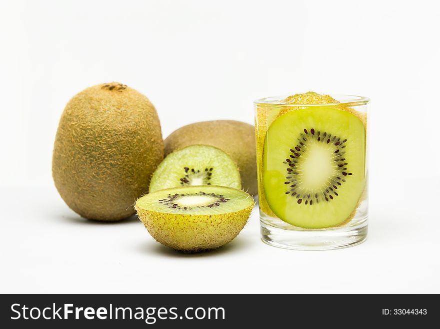 Kiwi Fruits In Glass