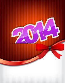 New 2014 Year Greeting Card Stock Photos