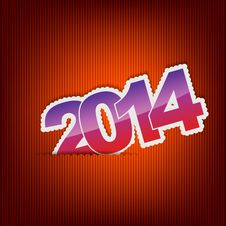 New 2014 Year Greeting Card Stock Images