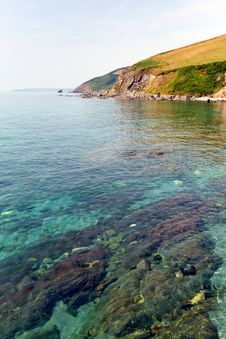 Clear Sea In Cornwall England Stock Photos Clear Sea In Cornwall England Stock Photos