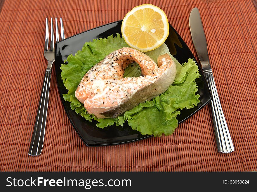 Prepared salmon