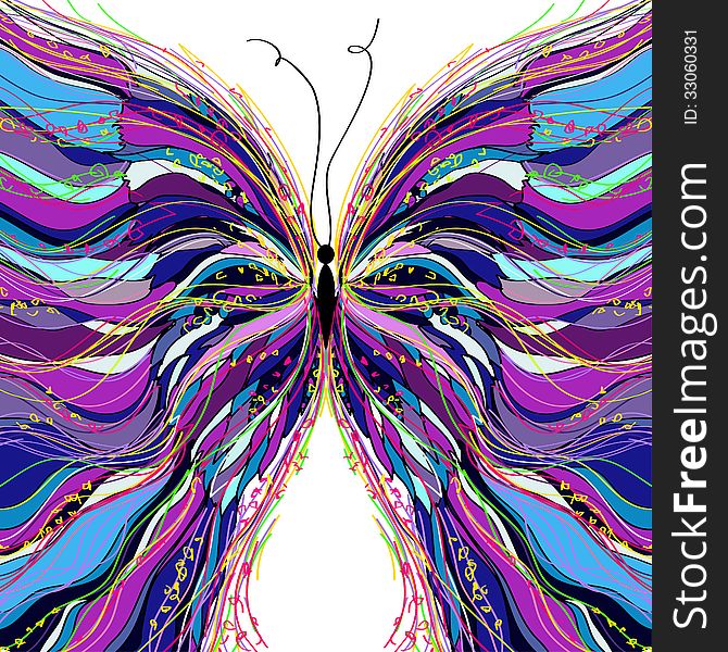 Vector Butterfly Design.