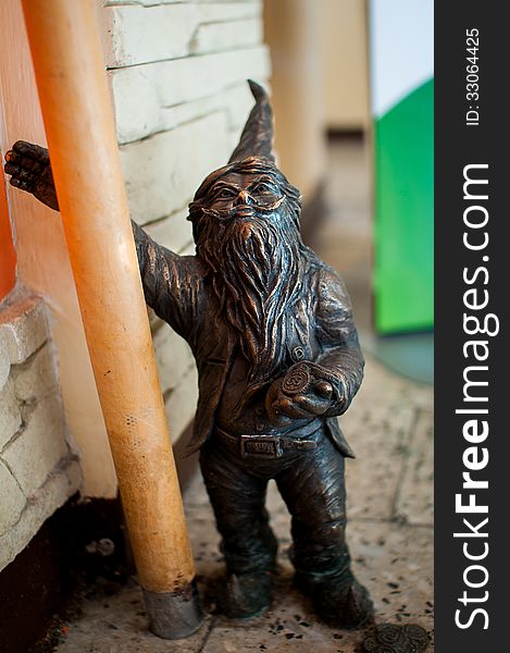 Symbol of Wroclaw, brass dwarf. There are more than 230 in the city and still they come!. Symbol of Wroclaw, brass dwarf. There are more than 230 in the city and still they come!