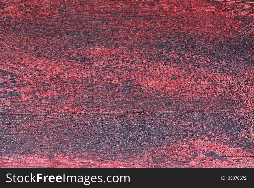 Red rusted hand painted wooden background. Red rusted hand painted wooden background