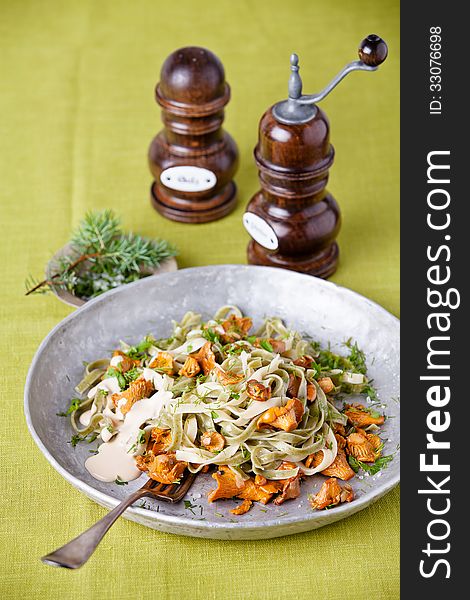 Pasta With Wild Mushrooms