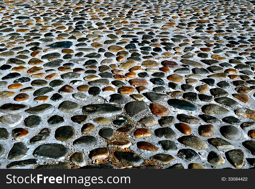 Background - cobblestone road template background