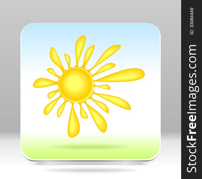 Button Sun to view the weather or watching favorite or other things