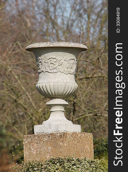A Traditional Garden Design Greek Style Urn.