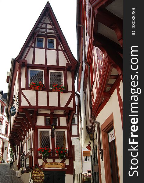 Typical wooden house, Bernkastel-Kues Mosel. Typical wooden house, Bernkastel-Kues Mosel