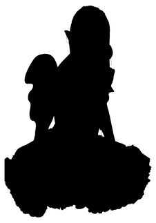 Silhouette With Clipping Path Royalty Free Stock Image Silhouette With Clipping Path Royalty Free Stock Image