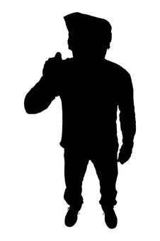 Silhouette With Clipping Path Stock Photos Silhouette With Clipping Path Stock Photos