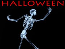 Halloween Xray Bone Stock Photo